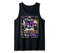 Chapter 45 Fabulous Since 1981 High Heel 45th Birthday Women Camiseta sin Mangas