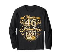 Chapter 46 Fabulous Since 1980 Floral 46th Birthday Women Manga Larga