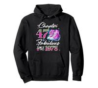 Chapter 47 Fabulous Since 1978 47th Birthday Queen Diamond Sudadera con Capucha