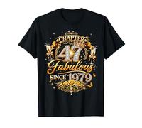Chapter 47 Fabulous Since 1979 47th Birthday Women Girls Camiseta