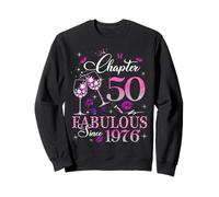 Chapter 50 Fabulous EST 1976 50th Birthday Queen Diamond Sudadera