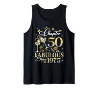 Chapter 50 Fabulous Since 1975 50th Birthday Queen Diamond Camiseta sin Mangas