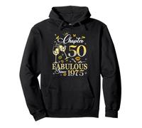 Chapter 50 Fabulous Since 1975 50th Birthday Queen Diamond Sudadera con Capucha