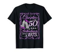 Chapter 50 Fabulous Since 1975 Diamond Heels 50th Birthday Camiseta