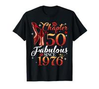 Chapter 50 Fabulous Since 1976 50th Birthday Women Girls Camiseta