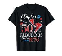 Chapter 50 Fabulous Since 1976 50th Birthday Women Girls Camiseta