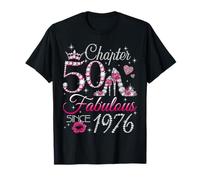 Chapter 50 Fabulous Since 1976 50th Birthday Women Girls Camiseta