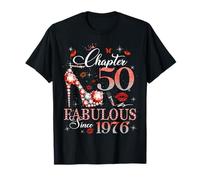 Chapter 50 Fabulous Since 1976 50th Birthday Women Girls Camiseta