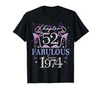 Chapter 52 Fabulous Since 1974 52nd Birthday Women Girls Camiseta