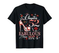 Chapter 52 Fabulous Since 1974 52nd Birthday Women Girls Camiseta