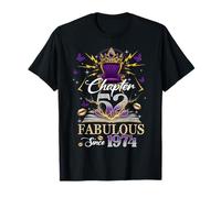 Chapter 52 Fabulous Since 1974 52nd Birthday Women Girls Camiseta
