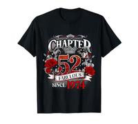 Chapter 52 Fabulous Since 1974 Roses 52nd Birthday Women Camiseta
