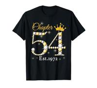 Chapter 54 Fabulous EST 1972 54th Birthday Queen Diamond Camiseta