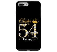 Chapter 54 Fabulous EST 1972 54th Birthday Queen Diamond Carcasa para iPhone 7 Plus/8 Plus