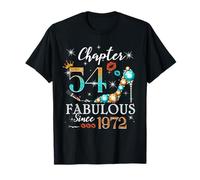 Chapter 54 Fabulous Since 1972 54th Birthday Women Girls Camiseta