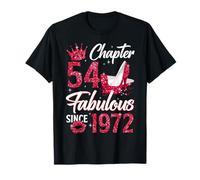 Chapter 54 Fabulous Since 1972 54th Birthday Women Girls Camiseta