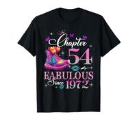 Chapter 54 Fabulous Since 1972 54th Birthday Women Girls Camiseta