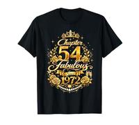 Chapter 54 Fabulous Since 1972 Floral 54th Birthday Women Camiseta
