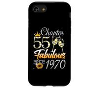 Chapter 55 Fabulous Since 1970 55th Leopard Birthday Queen Carcasa para iPhone SE (2020) / 7/8
