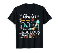 Chapter 55 Fabulous Since 1971 55th Birthday Women Girls Camiseta