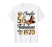 Chapter 56 Fabulous Since 1970 56th Birthday Women Girls Camiseta