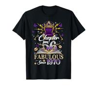 Chapter 56 Fabulous Since 1970 56th Birthday Women Girls Camiseta