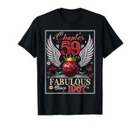 Chapter 59 Fabulous EST. 1967 Disco Ball 59th Birthday Women Camiseta