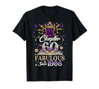 Chapter 60 Fabulous Since 1966 60th Birthday Women Girls Camiseta