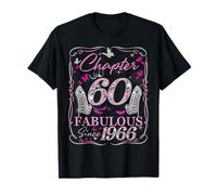 Chapter 60 Fabulous Since 1966 High Heel 60th Birthday Women Camiseta