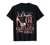 Chapter 61 Fabulous Since 1965 61st Birthday Women Girls Camiseta
