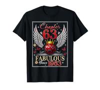 Chapter 63 Fabulous EST. 1963 Disco Ball 63rd Birthday Women Camiseta