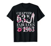 Chapter 63 Fabulous Since 1963 63rd Birthday Women Girls Camiseta