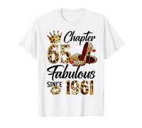 Chapter 65 Fabulous Since 1961 65th Birthday Women Girls Camiseta
