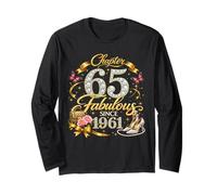 Chapter 65 Fabulous Since 1961 Floral 65th Birthday Women Manga Larga