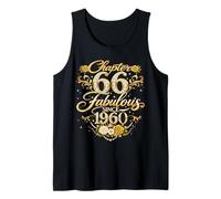 Chapter 66 Fabulous Since 1960 Floral 66th Birthday Women Camiseta sin Mangas