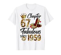 Chapter 67 Fabulous Since 1959 67th Birthday Women Girls Camiseta