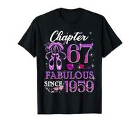 Chapter 67 Fabulous Since 1959 67th Birthday Women Girls Camiseta