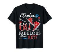 Chapter 69 Fabulous Since 1957 69th Birthday Women Girls Camiseta