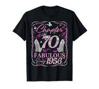 Chapter 70 Fabulous Since 1956 High Heel 70th Birthday Women Camiseta