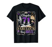 Chapter 71 Fabulous Since 1955 High Heel 71st Birthday Women Camiseta