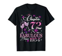 Chapter 72 Fabulous EST 1954 72nd Birthday Queen Diamond Camiseta