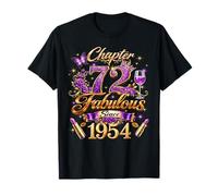Chapter 72 Fabulous Since 1954 72nd Birthday Women Girls Camiseta