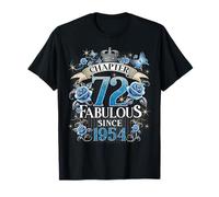 Chapter 72 Fabulous Since 1954 Roses 72nd Birthday Women Camiseta