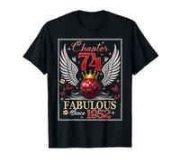 Chapter 74 Fabulous EST. 1952 Disco Ball 74th Birthday Women Camiseta
