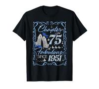 Chapter 75 Fabulous EST 1951 75th Birthday Queen Diamond Camiseta