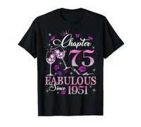 Chapter 75 Fabulous EST 1951 75th Birthday Queen Diamond Camiseta