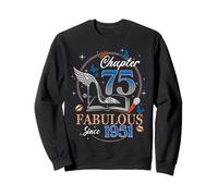 Chapter 75 Fabulous Since 1951 High Heel 75th Birthday Women Sudadera
