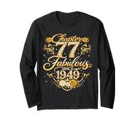 Chapter 77 Fabulous Since 1949 Floral 77th Birthday Women Manga Larga