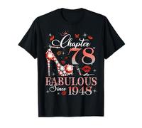 Chapter 78 Fabulous Since 1948 78th Birthday Women Girls Camiseta