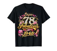 Chapter 78 Fabulous Since 1948 78th Birthday Women Girls Camiseta